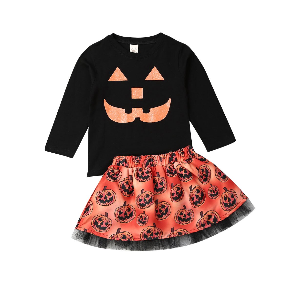 Baby Meisje Tops Rokken Jurk Set Outfits Peuter Fall Winter Halloween Kleding