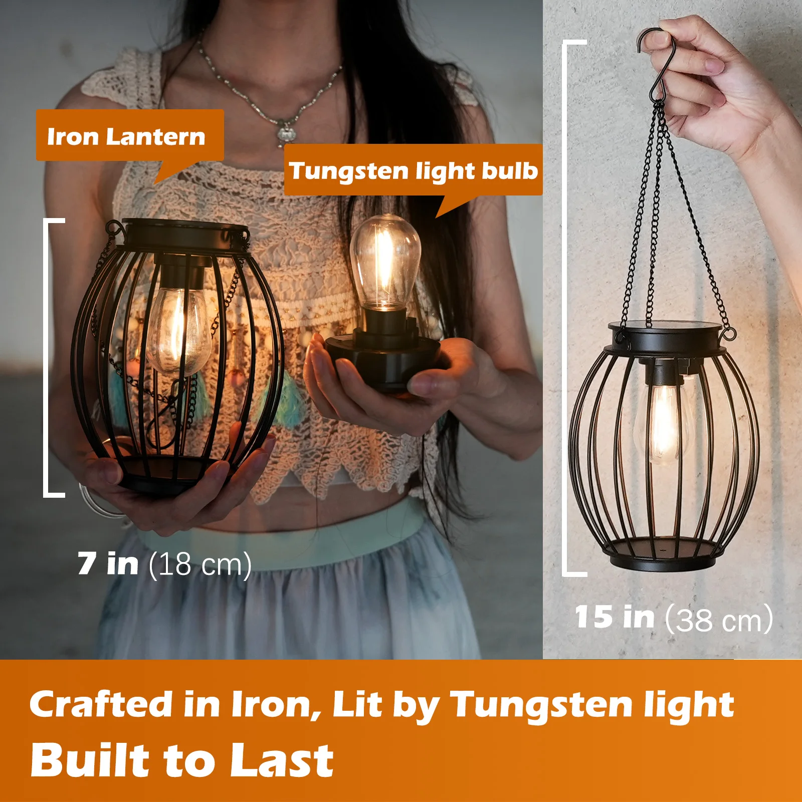 Led Solar Light LED-lamp Waterdichte warme lamp Wandlampen voor buiten Tuin Outdoor Decor Nachtlampje Solar Lampverlichting