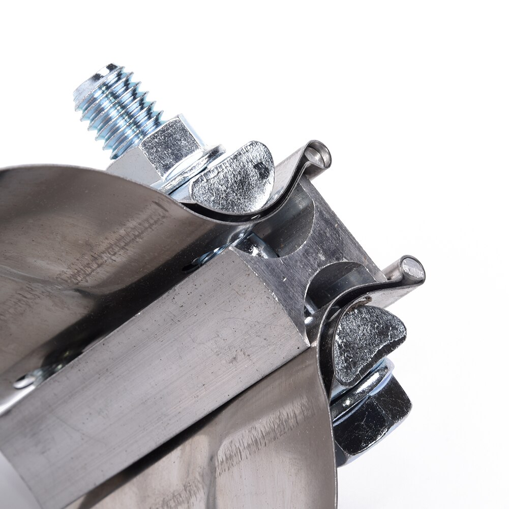 3 inch Exhaust Pipe Clamp Stainless Steel Anti-Corrosion Reusable Silver Parts