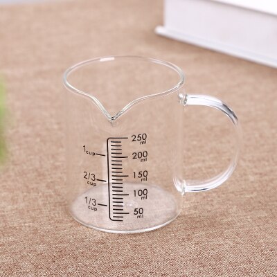 Taza medidora de vidrio resistente al calor, taza de leche para niños, horno microondas, taza de agua, cubierta transparente: 03