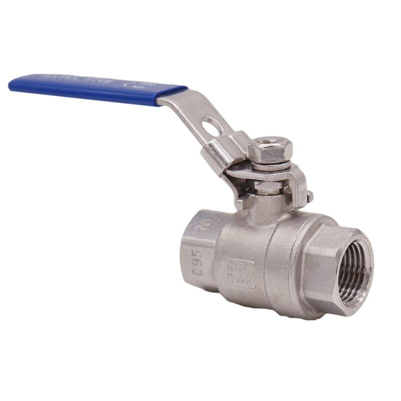 Homebrew Beer Ball Valve - 1/2" NPT Stainless Steel 304 Full Port Homebrew Ball Valve Food Grade 1000 WOG Brewer Hardware