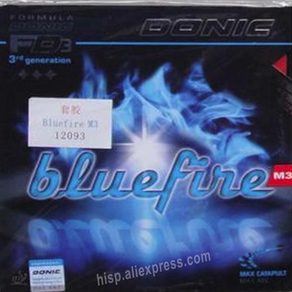 Original donic bluefire m1 m2 m3 tênis de mesa borracha raquetes de tênis de mesa esportes azul chama azul fogo