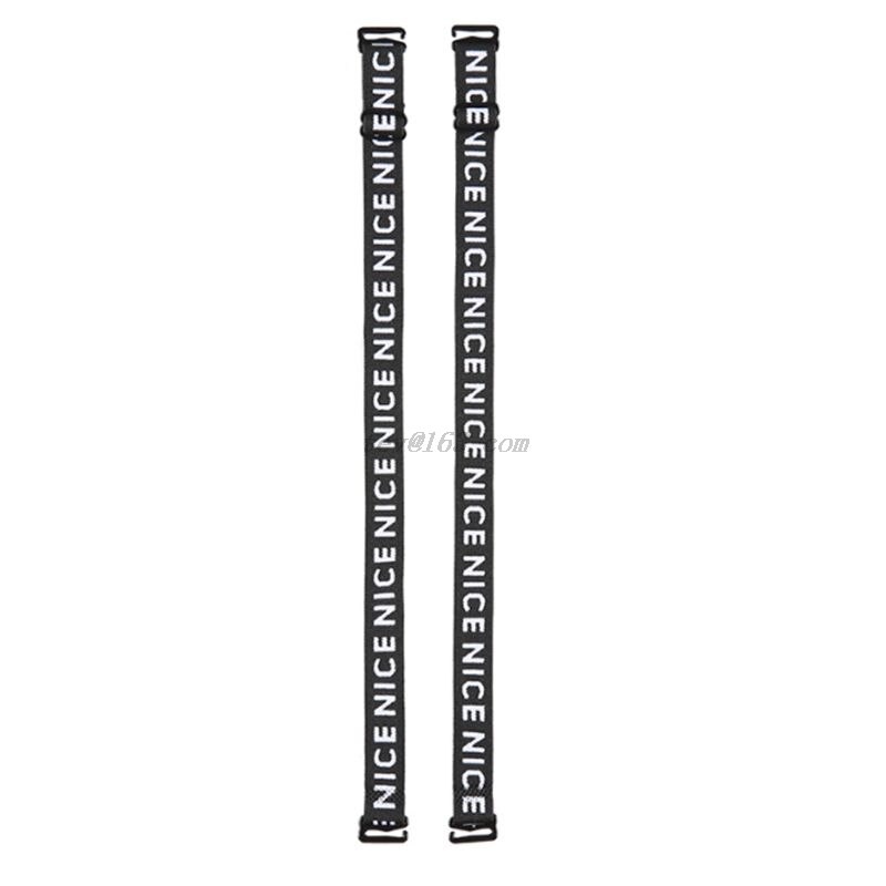 Kvinder piger dekorativt broderi flotte bogstaver bh stropper udskiftning sports bralette undertøj skulderbælte med glidekrog: Sort / 1.5cm