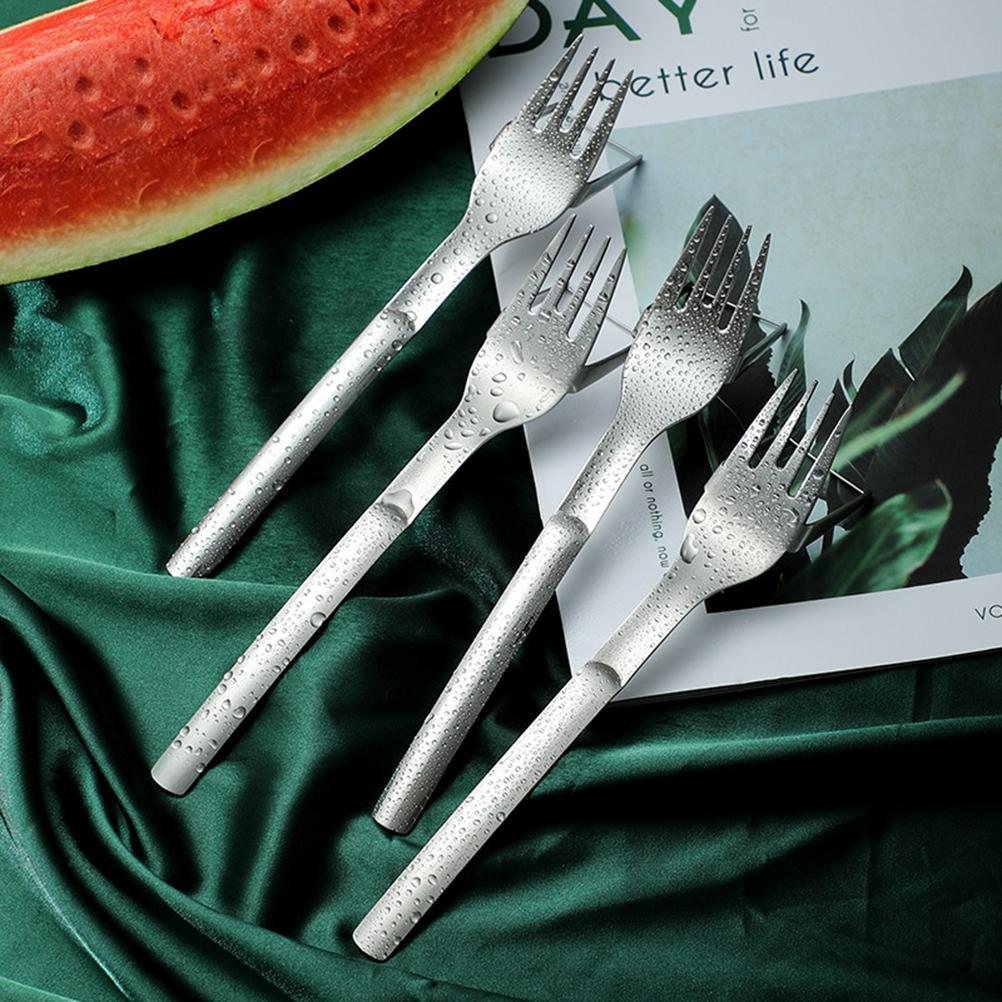Multi-purpose 2-in-1 Watermelon Fork Slicer Watermelon Fruit Cutting Fork Pieces Tableware Fork