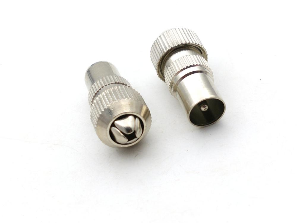 5pcs MALE TV AERIAL CONNECTOR PLUG COAXIAL COAX adapter