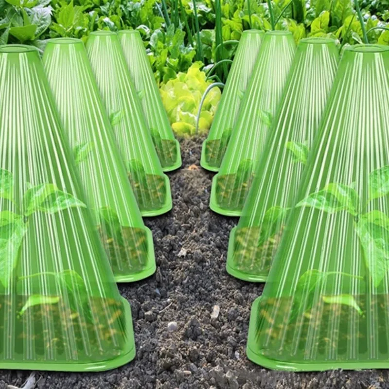 Housse de protection pour jardin de plantes, protégée contre les insectes, antigel, accessoires de jardin pour les soins de la pelouse, couvercle de cloche en plastique réutilisable