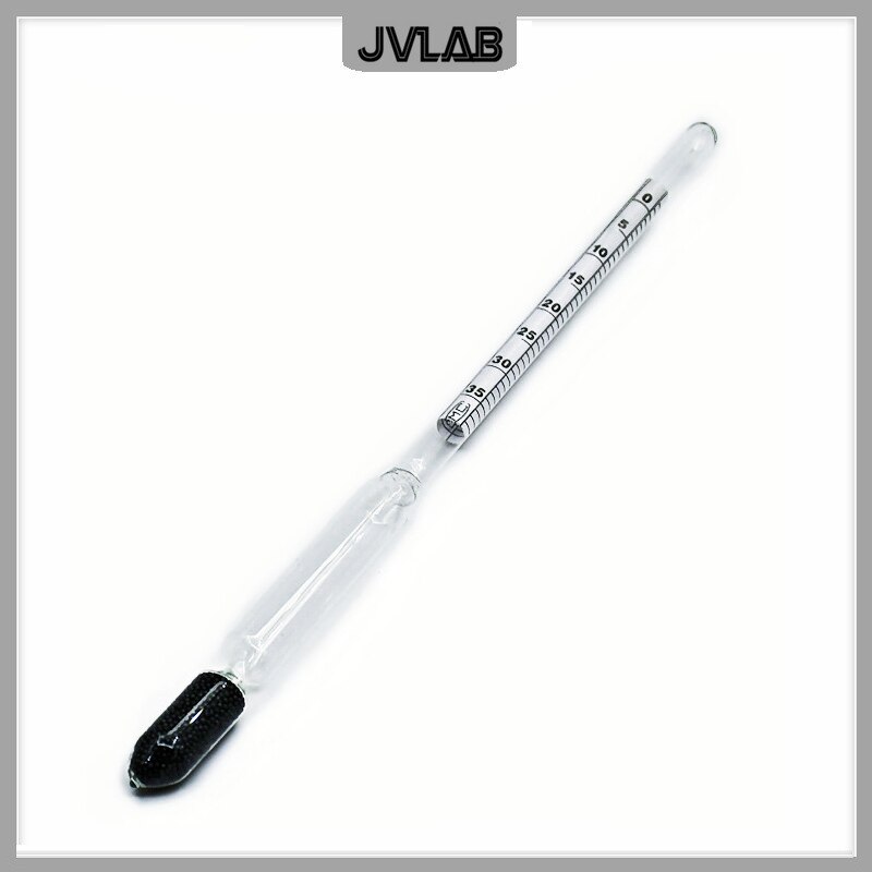 Baume glas float gauge densitometer 0-35 høj præcision saltholdighed hydrometer glas flydende hygrometer længde 205mm 5 stk