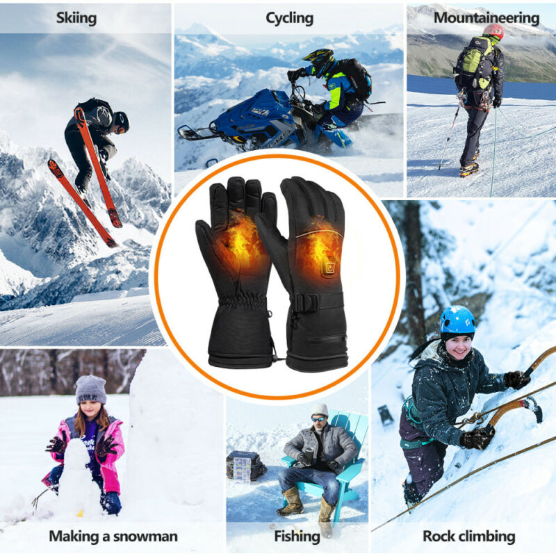 Unisex elektrische sokken met batterijverwarming, waterdichte handschoenen, thermische kousen, winterverwarming voor fietsen, skiën, warmere voeten en handen