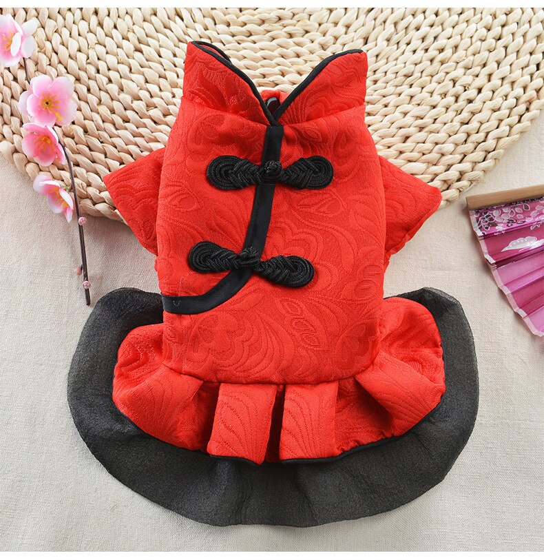 Pomeranian Clothing Spring Dog Dress Costume Outfit Cat Yorkshire Bichon Poodle Schnauzer Small Pet Dog Clothes