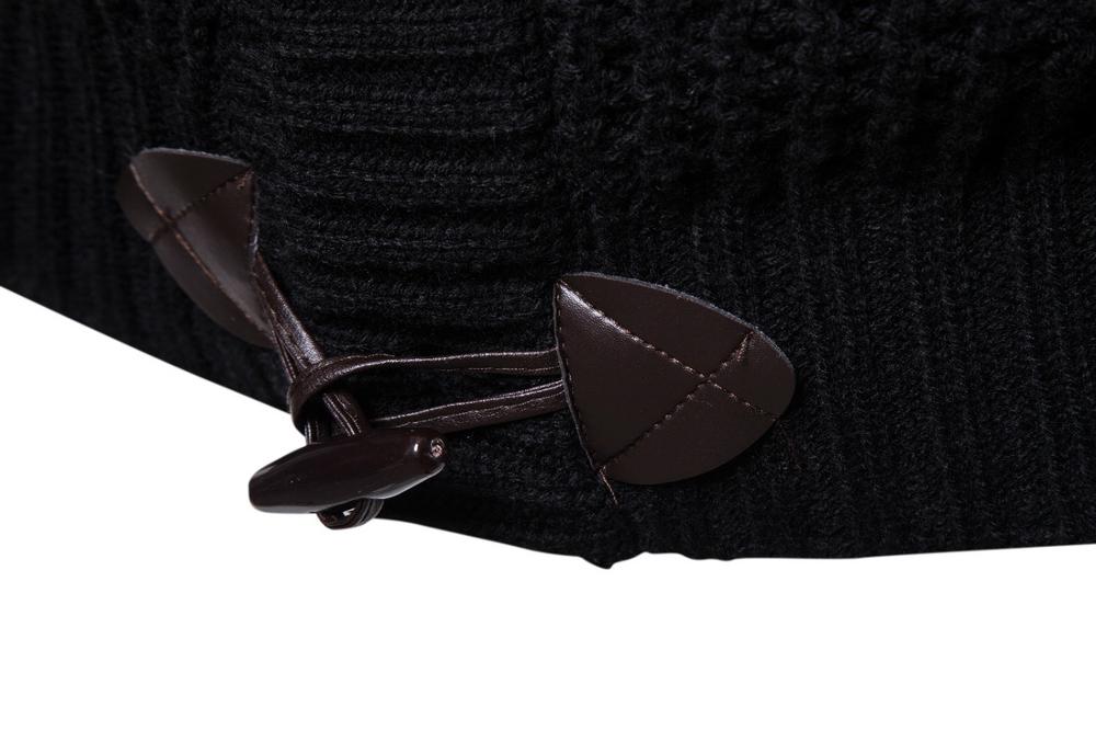 Suéteres de punto para hombre, suéteres de algodón ajustados e informales a la , otoño e invierno,