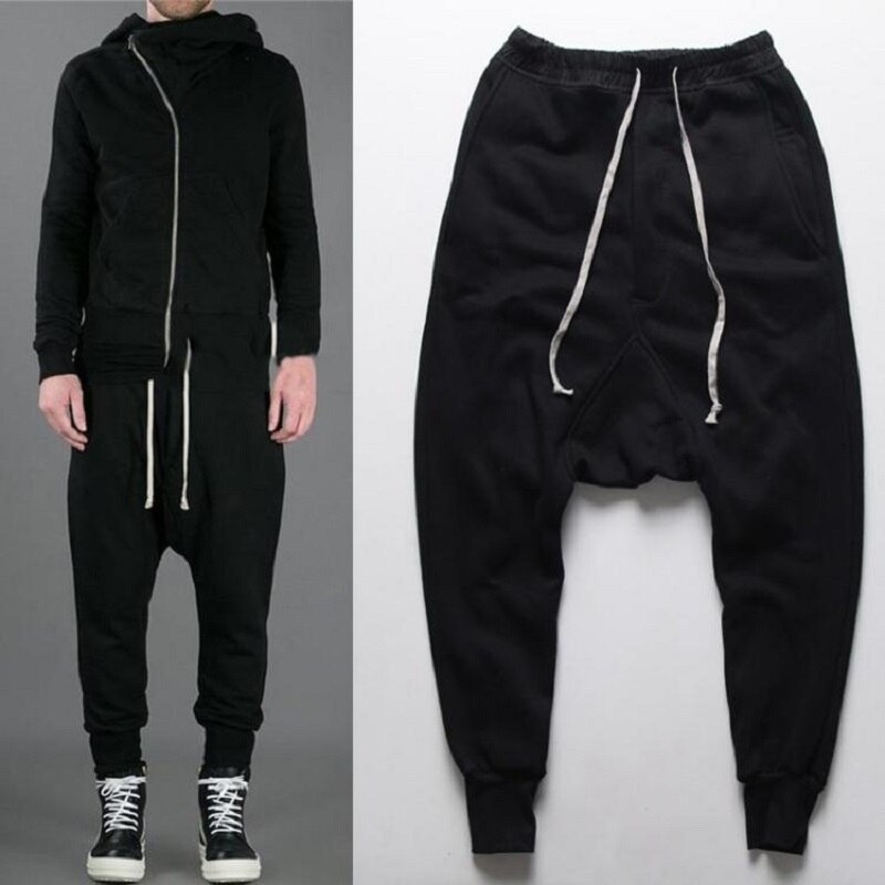 Syksy musta miesten haaremihousut hip hop laukku rento miesten housut nilkkapituiset lenkkihousut miesten lenkkeilyhousut miesten housut 4xl
