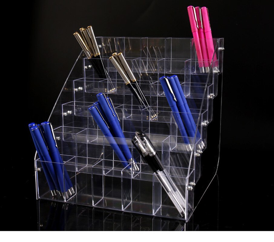 Pen Storage Case Holder Pencil Rack Table Stand Organizer Pen Display Stand Office School