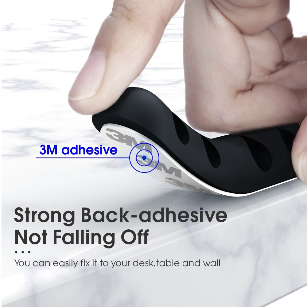 Organizer per cavi avvolgicavo Mouse scrivania organizzatore auricolare cavo per cuffie supporto per protezione telefono cellulare Clip per la gestione dei cavi USB