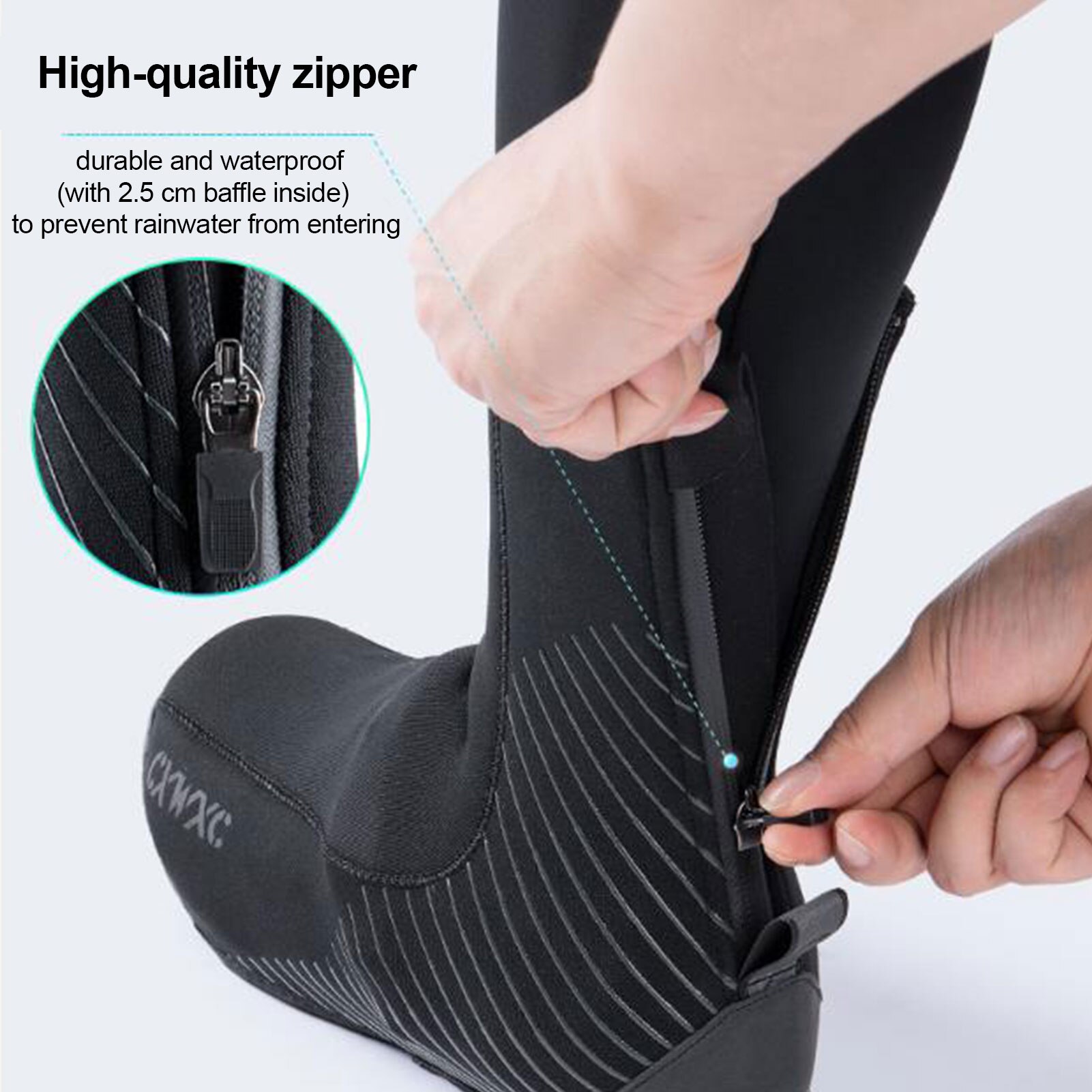 Protège-chaussures De Cyclisme Imperméables - Néoprène, Coupe-vent, Antidérapant, Pour Vélo Urbain Et Grands Parcours
