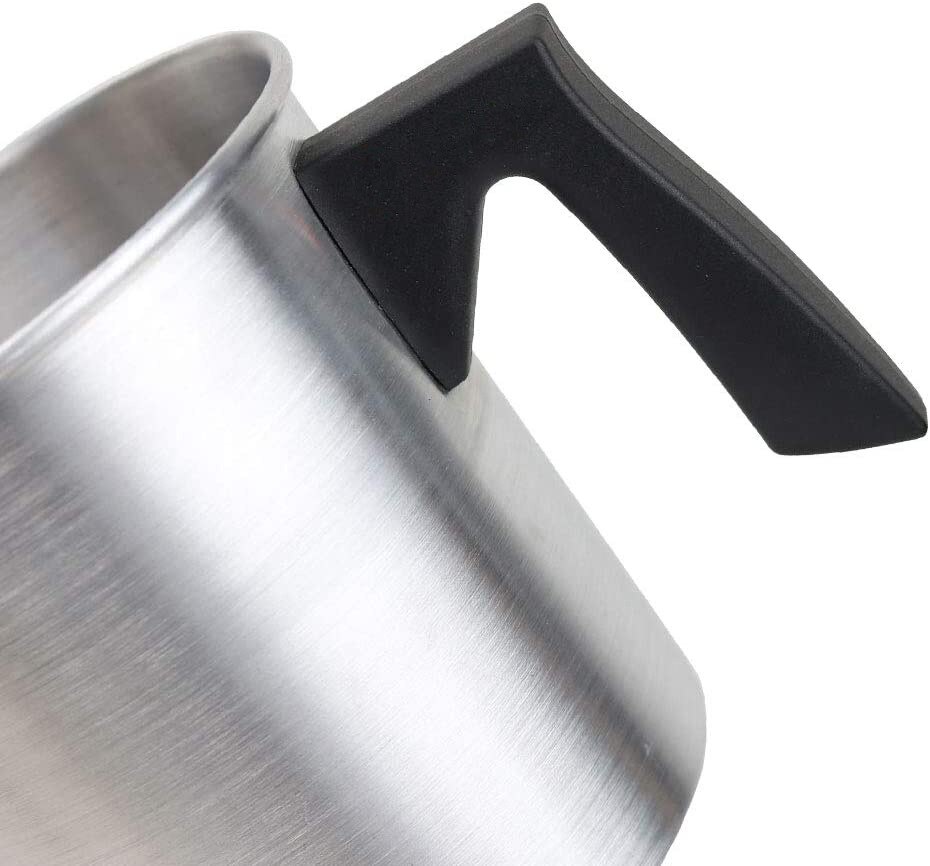 1.2l ljustillverkning hällkopp hällpip värmebeständigt handtag vax smältdegel aluminiumtillverkning kanna vaxbägare