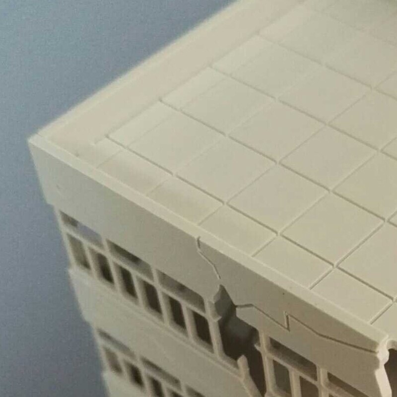 Outland Models Ruinen Gebäude N Scale - Eisenbahn Landschaft