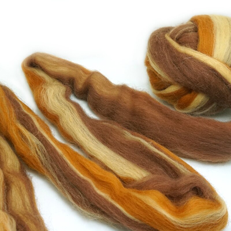 Extra Fijne kleur mengsel Merino Wol roving fiber 50G Perfect in Nat en naaldvilten Y17