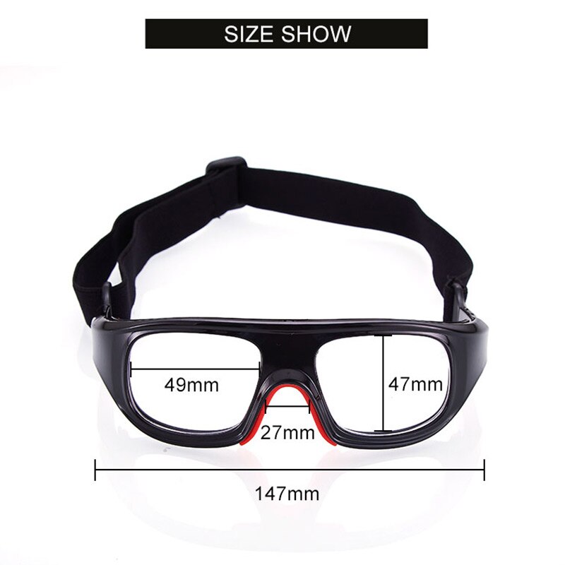 Protective Glasses Can Put Myopia Lens Football Goggles Men With Strap Replaced Sports Gear Glasses