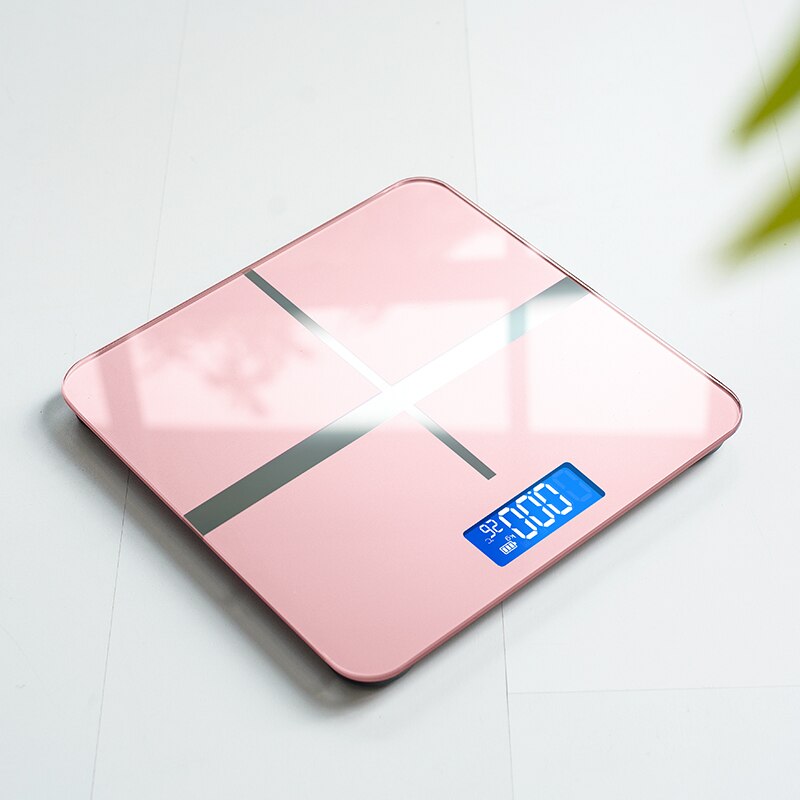 Pink Cross Bathroom Scales Smart Body Weight Scale LED Display 180KG Digital Floor Scale Home Accurate Electronic Scales: C1