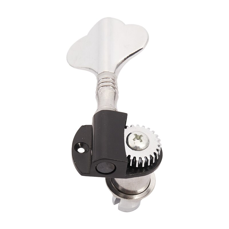 A Set of 4 Pcs Chrome Bass Tuning Pegs Machine Heads Tuners for Bass Guitar Accessories Parts Musical Instrument(4R)