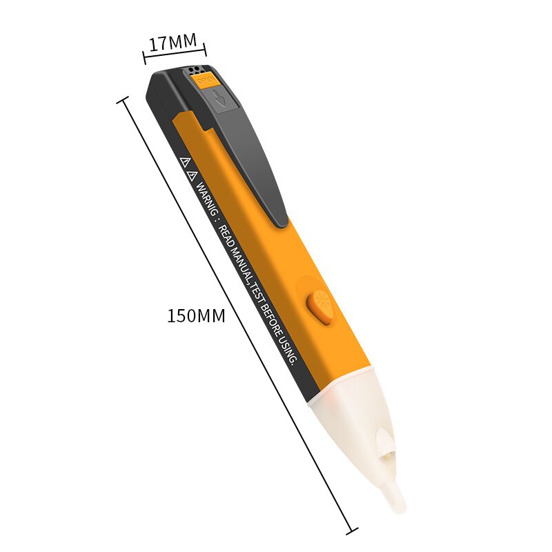 Electricity Test Pencil Digital 90-1000V 12-1000V Detector Non-Contact Tester Pen Tester Meter Volt Current Electric: yellow