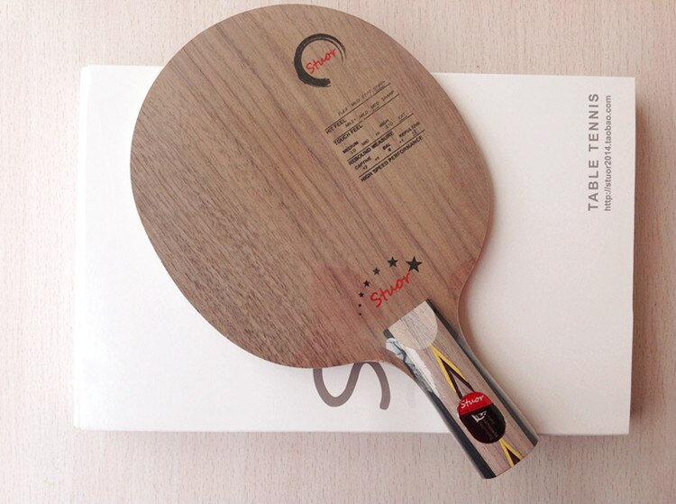 Fond de raquette de tennis de table en noyer cinq lames de tennis de table en bois pur: short handle