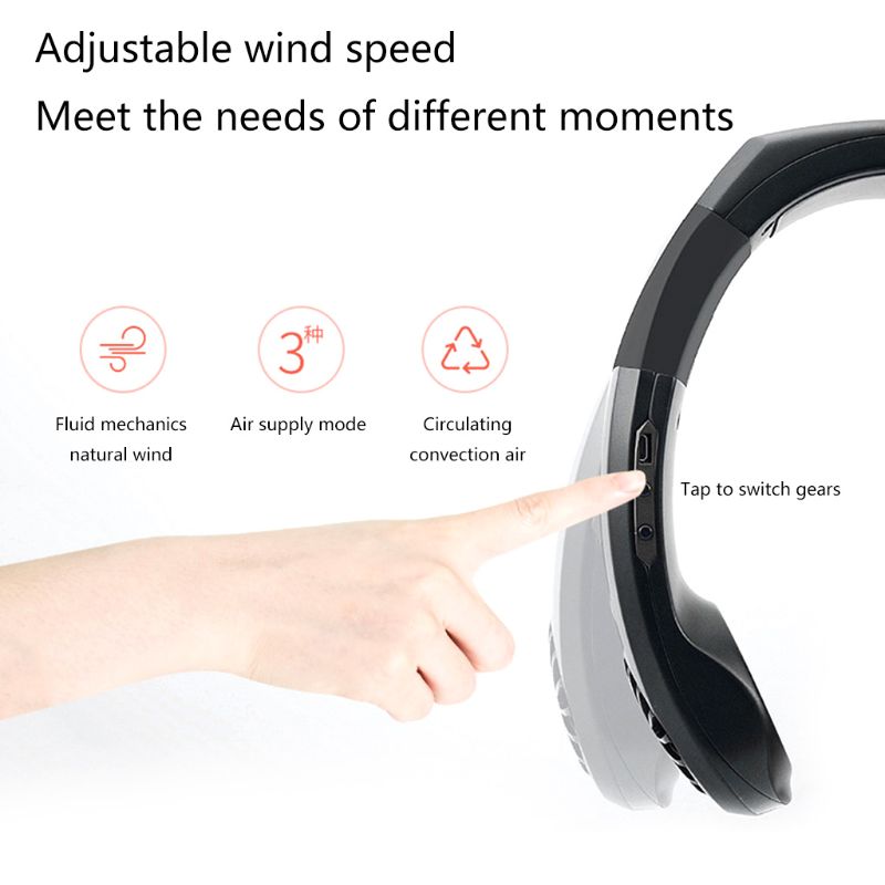 Usb Micro Draagbare 2 In 1 Luchtkoeler Mini Elektrische Airconditioner Draagbare Opknoping Hals Fan