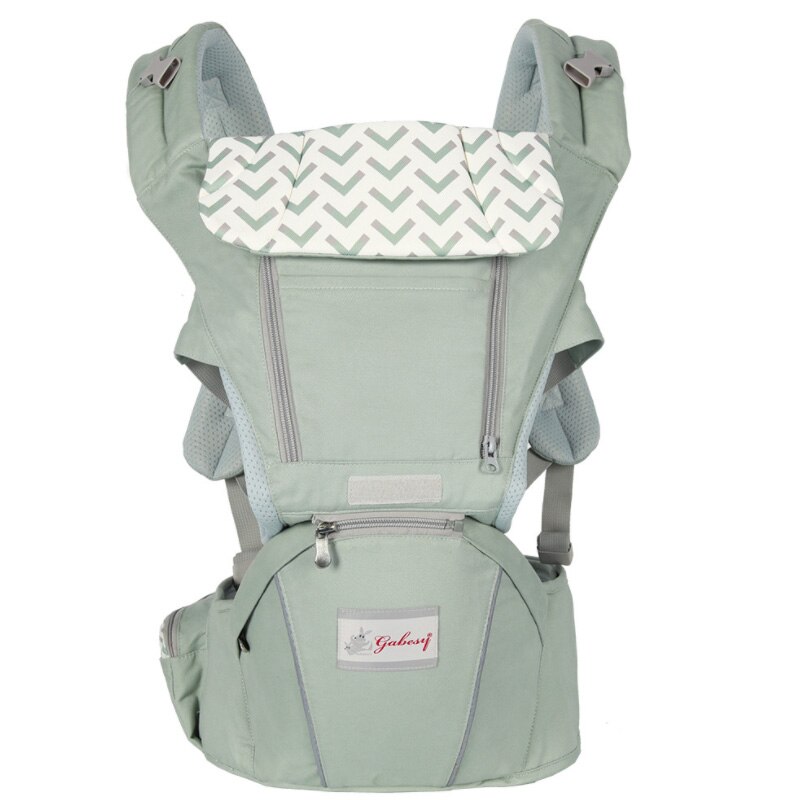 Ergonomische Draagzak Baby Baby Heupdrager Carrier Voorkant Ergonomische Kangoeroe Draagdoek draagdoek voor Baby Reizen: Green