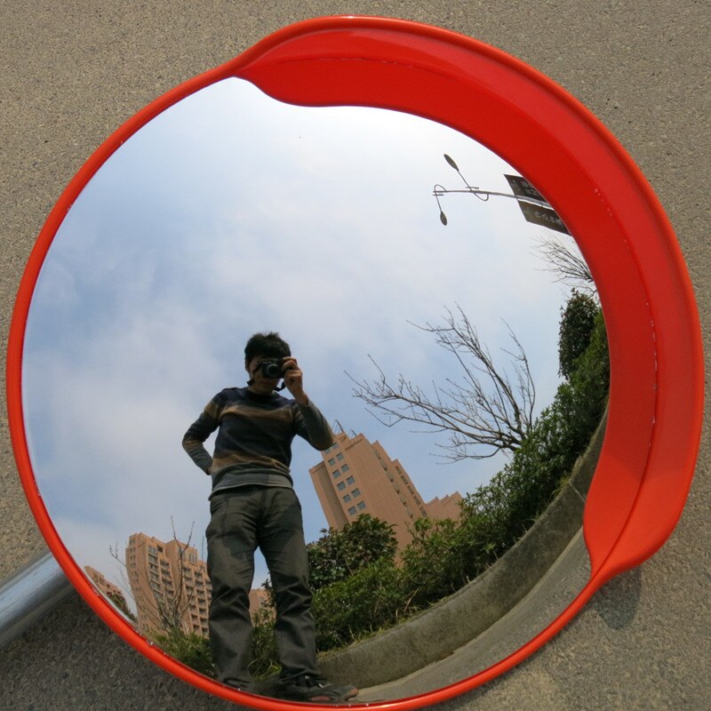 45 cm Wide Angle Security Curved Convex Road Mirror Traffic Driveway Roadway Safety Traffic Signal