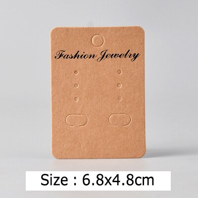 50PCS Blank Kraft Paper Jewelry Package Card Display Tool Earrings Necklace Choker Label Tag Diy Packaging Accessories: 16