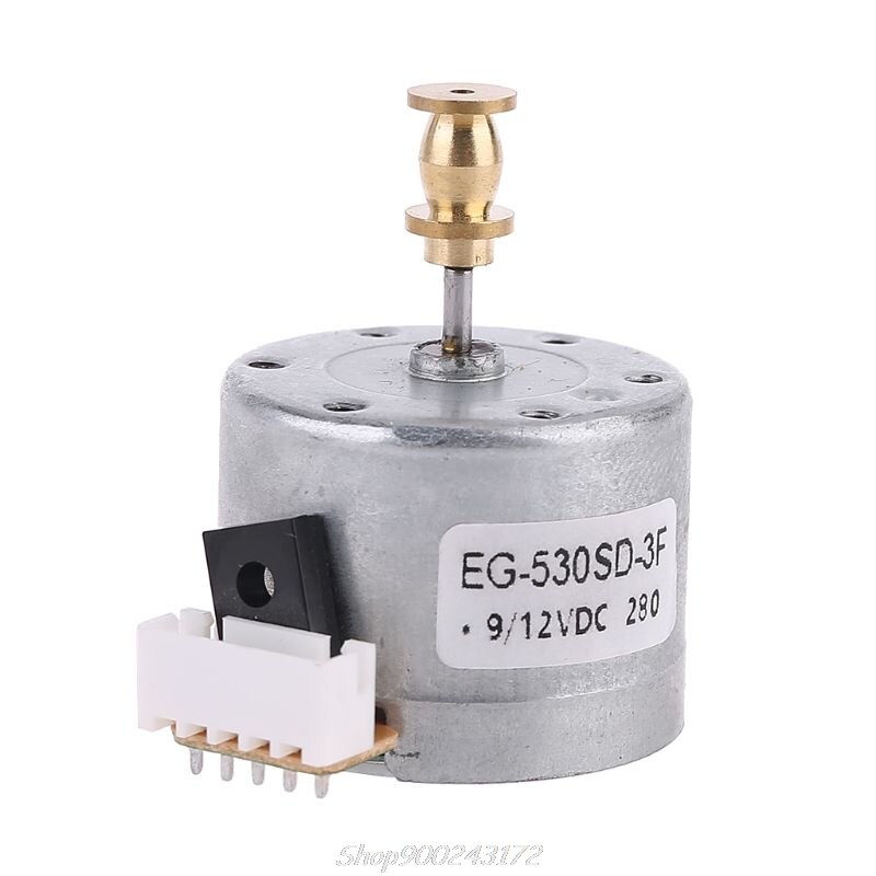 9-12V 3-Speed 33/45/78 Metal Turntables Motor 25 mm Mounting Holes Turntable Record Player Motor: Silver