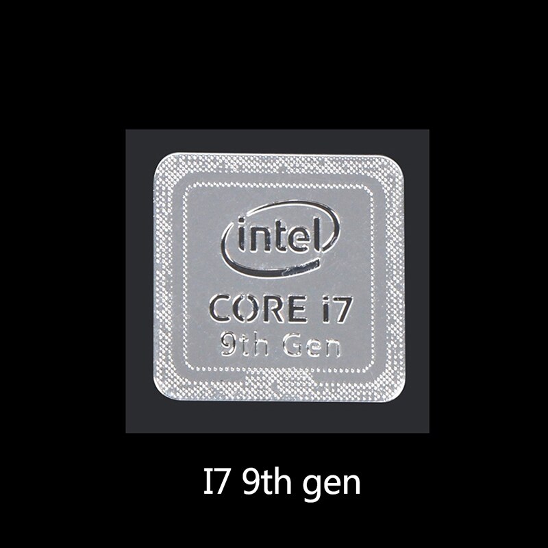 10th Generation Intel Core I9 I7 I5 I3 CPU Metal Sticker Laptop Logo Sticker Home School Office: 17 9th gen