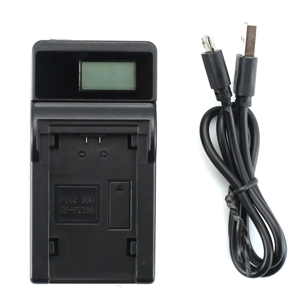 Voor sony np -fz100 model twee batterijen met lcd-scherm usb enkele lading en usb-kabel praktische onderdelen