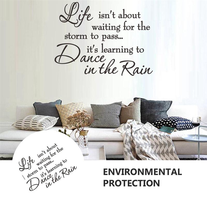 Engelsk ordsprog wallsticker sætninger wallstickers vinyl decal tapet plakat vægmaleri bogstaver dekoration til hjemmet