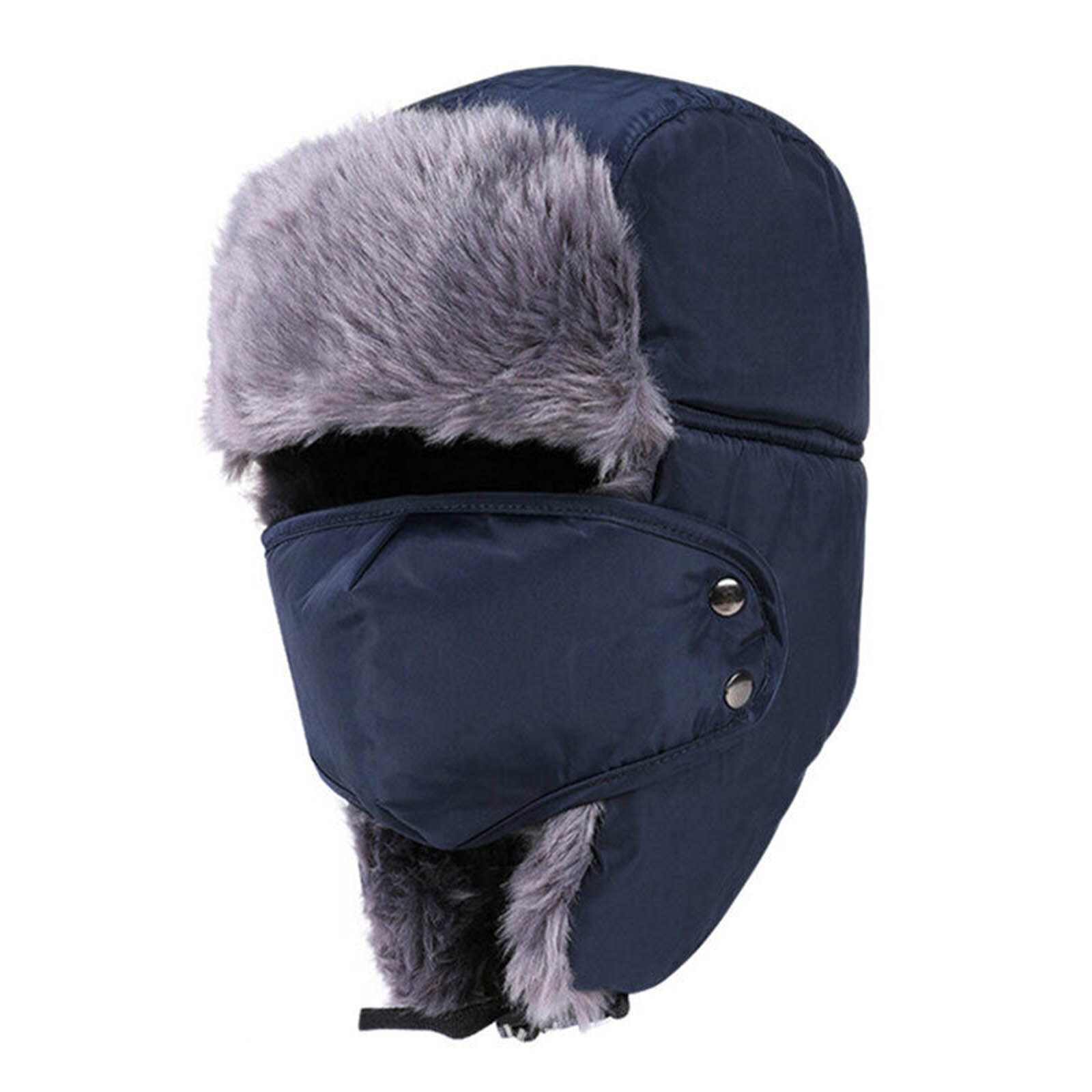 Gorros de felpa a prueba de frío para invierno, gorro cálido para la oreja, para exteriores, a prueba de viento, grueso, cálido, para nieve, para hombre y mujer, TT @ 88