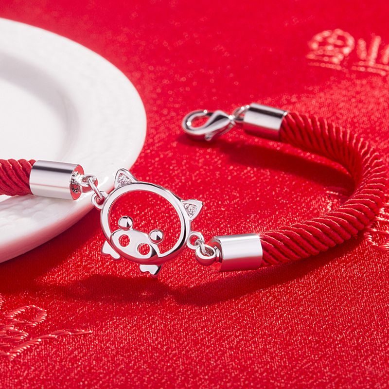 Jaar Armband Varken Geluk Rode Touw Armbanden Wilde Mode Persoonlijkheid