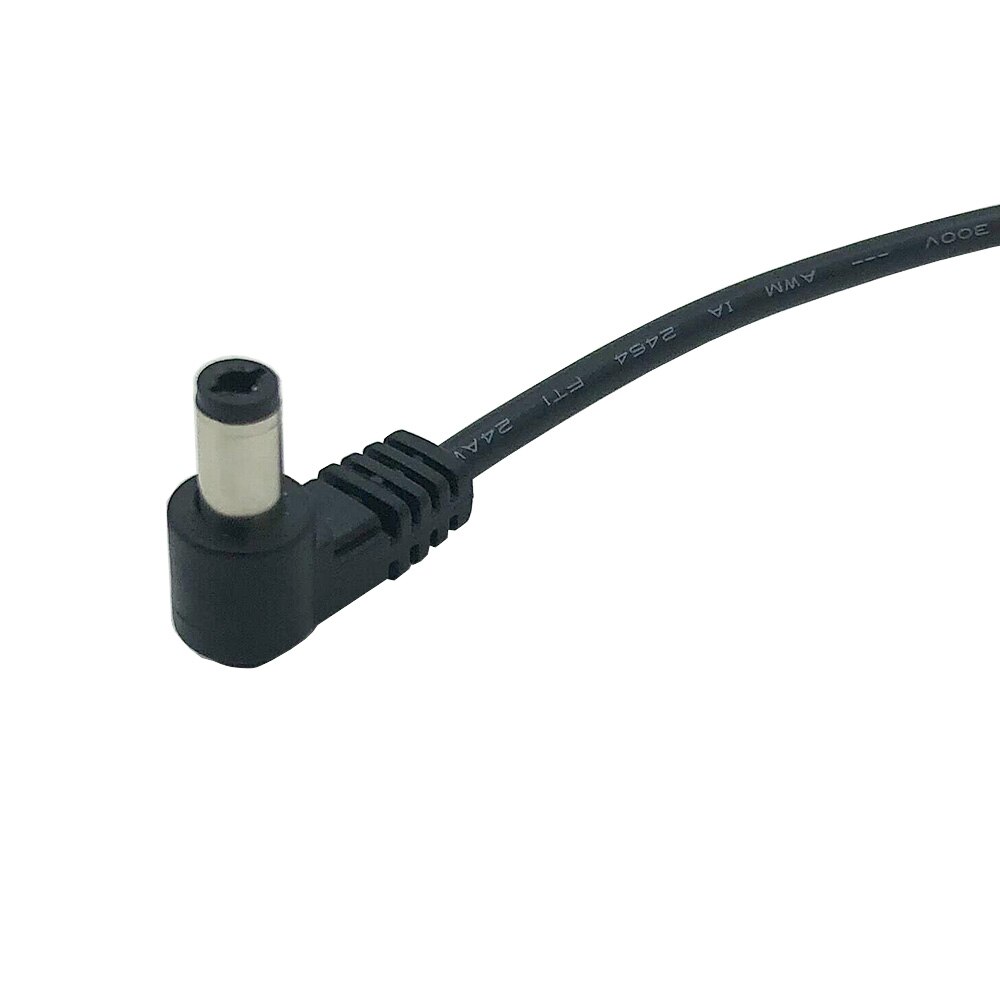 Angled USB to DC power supply cable 5.5X2.5mm DC plug 5V 2A copper conductor 1m for HDMI Switcher Splitters converters