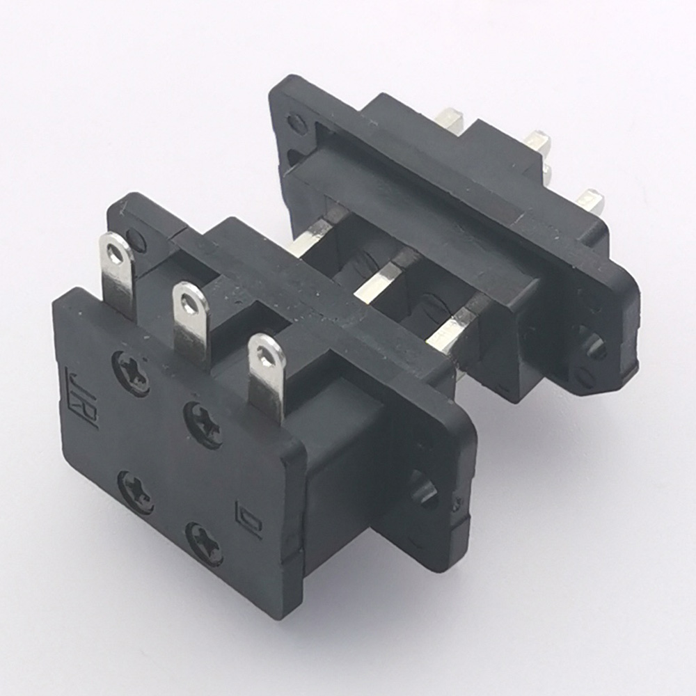 1PC 3P 50A Lithium Battery Connector 3Pin Electric Scooter Blade Male Female Battery Power Connector Charging Interface Socket