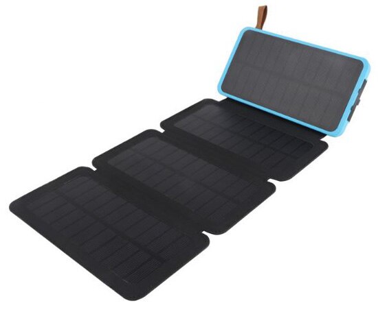 Ggx energy 10000 mah 2w/4w/6w/8w foldbar solcellepanel batterioplader til telefon bærbar strømbank til camping udendørs brug: 8w solpanel