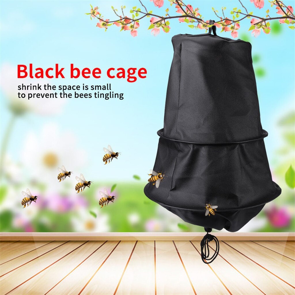 1pc Bee Trap Beekeeper Tool Bee Cage Swarm Trap Swarming Catcher Beekeeping Supplies Black Recruit Attract Bees In The Wild