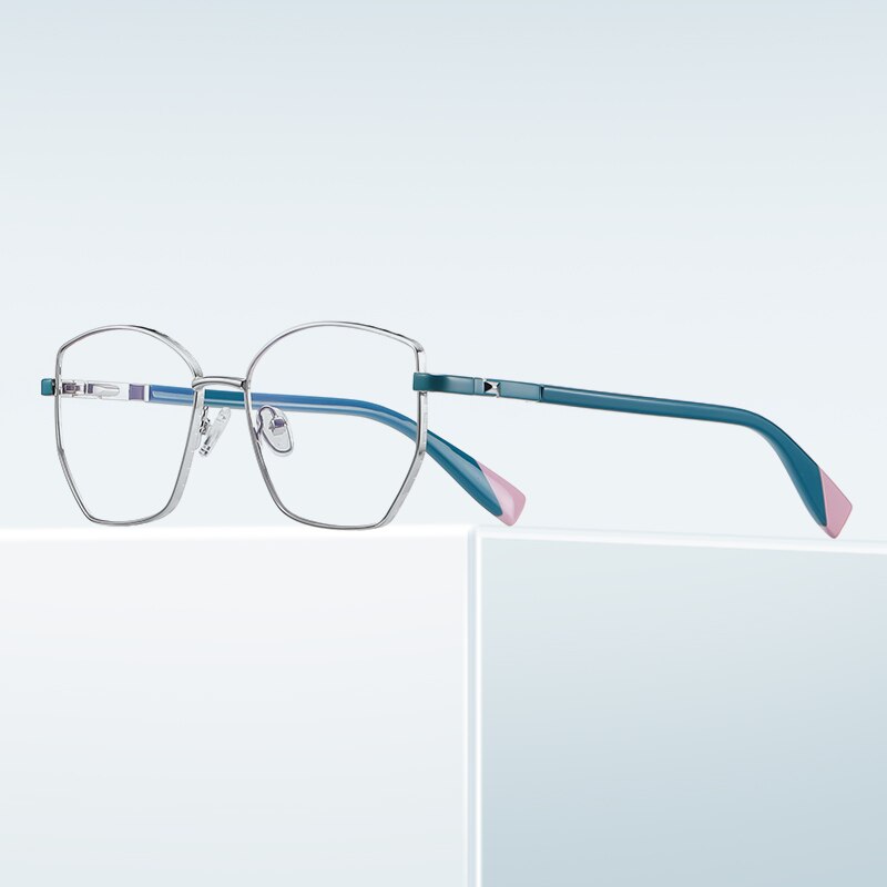 Gmei projekt niebieskie światło blokujące damskie ramki okularów z zawiasy sprężynowe damskie oprawki okularowe przeciw promieniowaniu