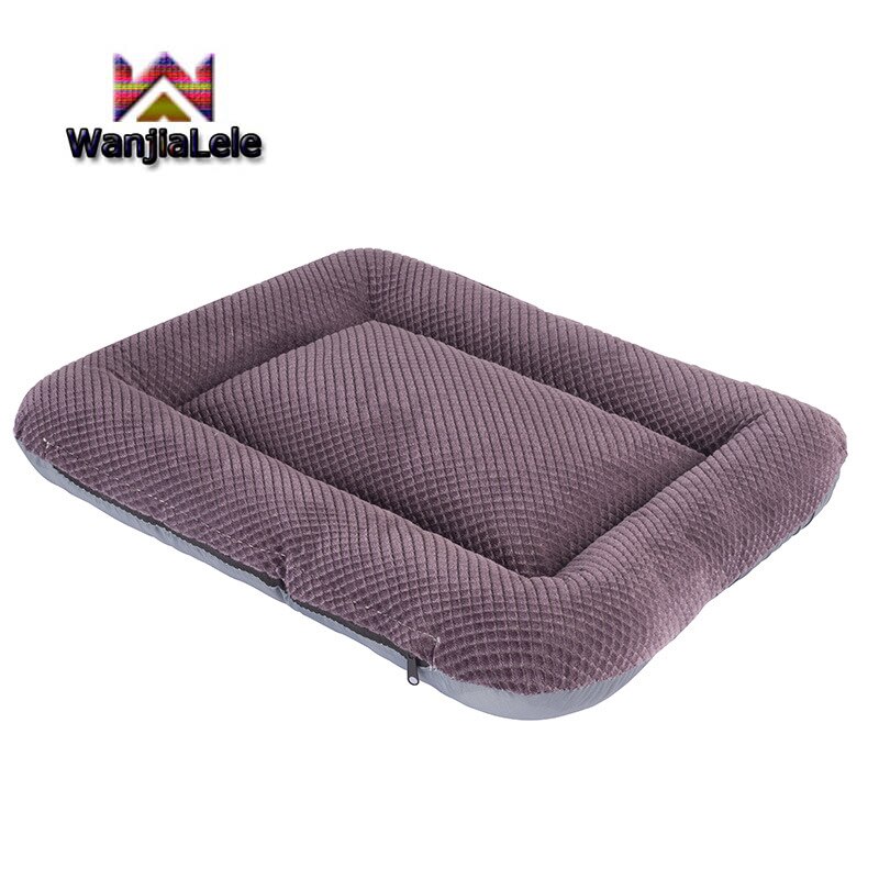 Zachte hondenmand, wasbare hondenmat, bench, kennel, antislip bodem, matras, binnen- en buitenmatras voor grote, middelgrote en kleine katten.: Paars / S