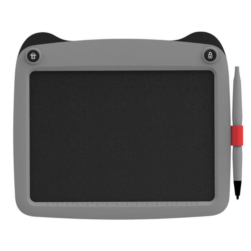 HX6A Cartoon LCD Writing Tablet 9 ”Electronic Graphics Drawing Pads, Drawing Board eWriter, Digital Handwriting Doodle Pad: Gray