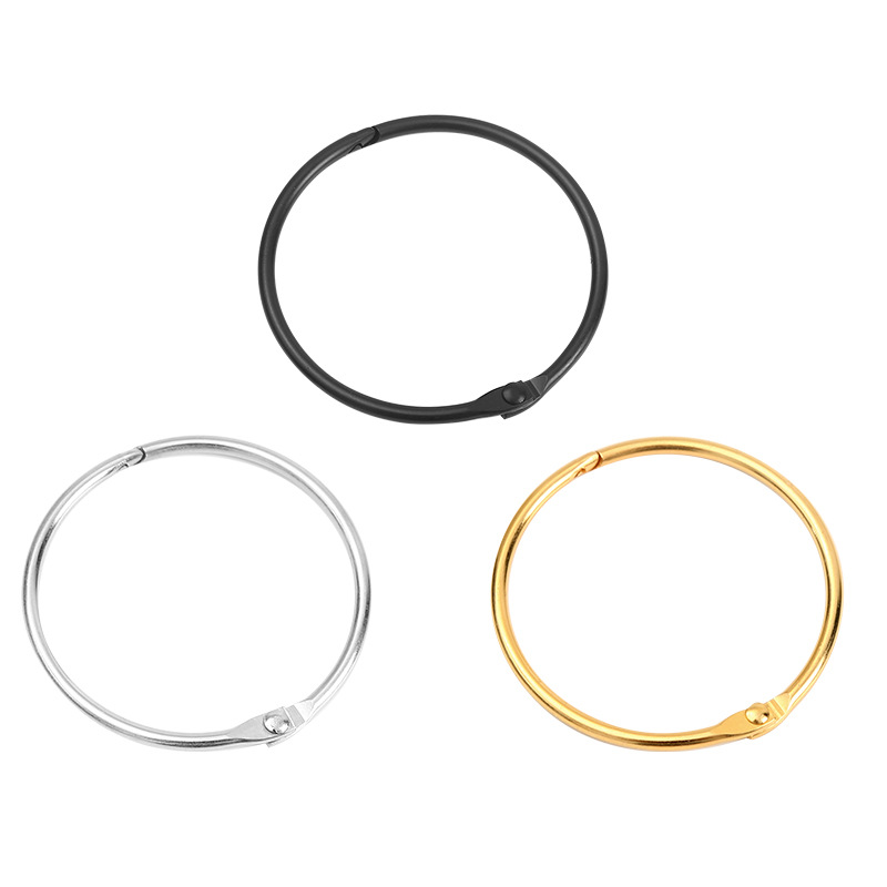 10 Stück/Packung Badezimmerhaken für Duschvorhang, Hängering, Silber, Gold, Schwarz, Farbe, Heimorganisation, 5 cm