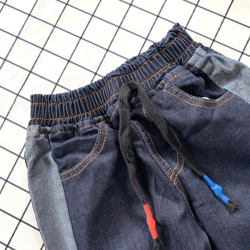 IENENS Kids Boys Clothes Loose Jeans Classic Pants Children Wears Denim Clothing Bottoms Baby Trousers 4 5 6 7 8 9 Years