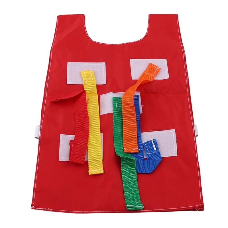 Baby Kinder Erwachsene Schule Fangen Tails Spiele Kindergarten Outdoor-Sport-Spiel Spielzeug Pädagogisches Outdoor Spielzeug Sport Weste: red