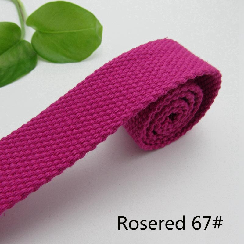 3Meter 50mm Dicke 2mm Leinwand Polyester Baumwolle Gurtband Etikett Band Taschen Rucksack Gurtband Voreingenommenheit Bindung Band DIY NäHenne Handwerk: RoseRed