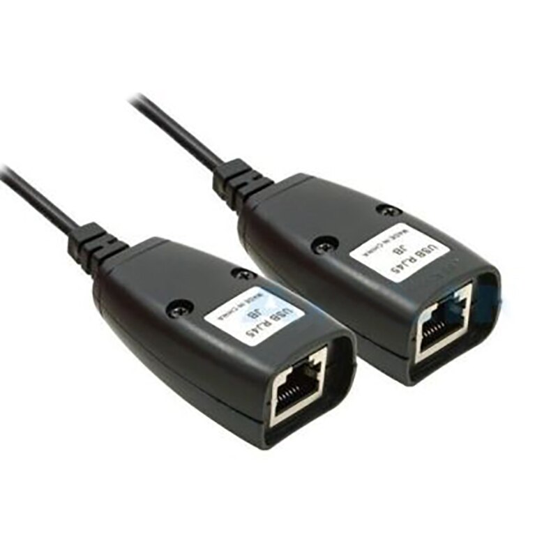 USB 2.0 Male&Female to RJ45 Interface Cat-5/5e/6 Cable LAN Plug&Play Network Adapter Extender Over Repeater Set