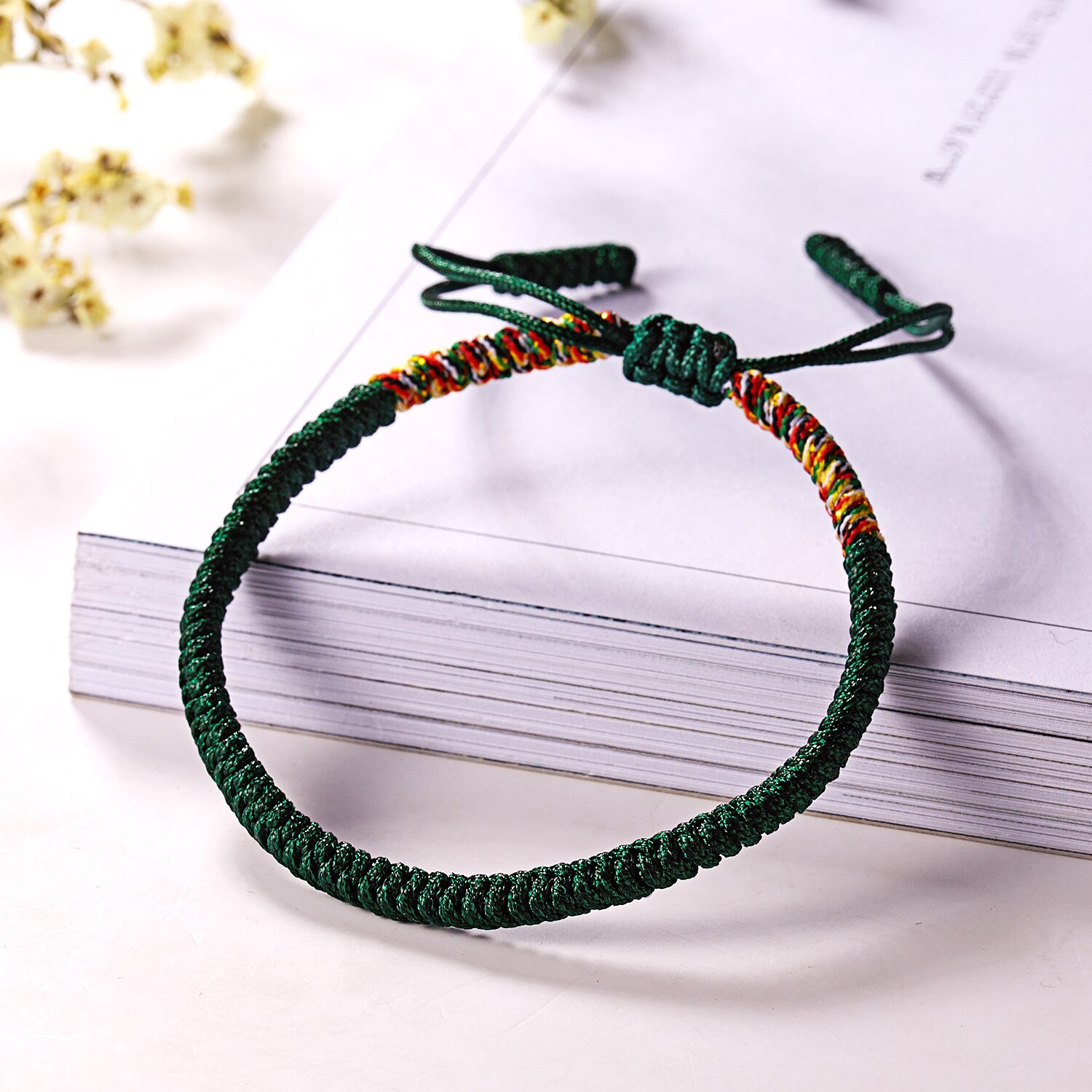 Lucky Red Rope Bracelet Women Handmade Woven String Mom Heart Pendant Bracelet Charm Jewelry Mother's Day: A1