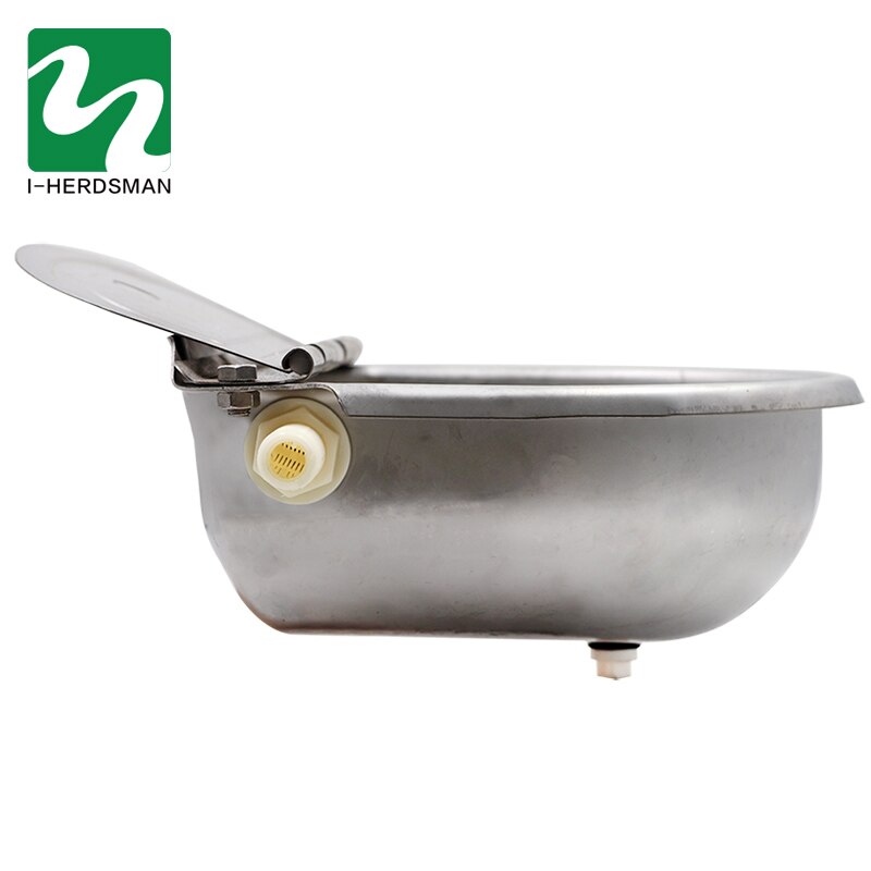 Automatic Cow Horse Sheep Dog Float Drinking Bowl Stainless Steel Water Outlet Waterer Drinking Bowl with cleaning hole